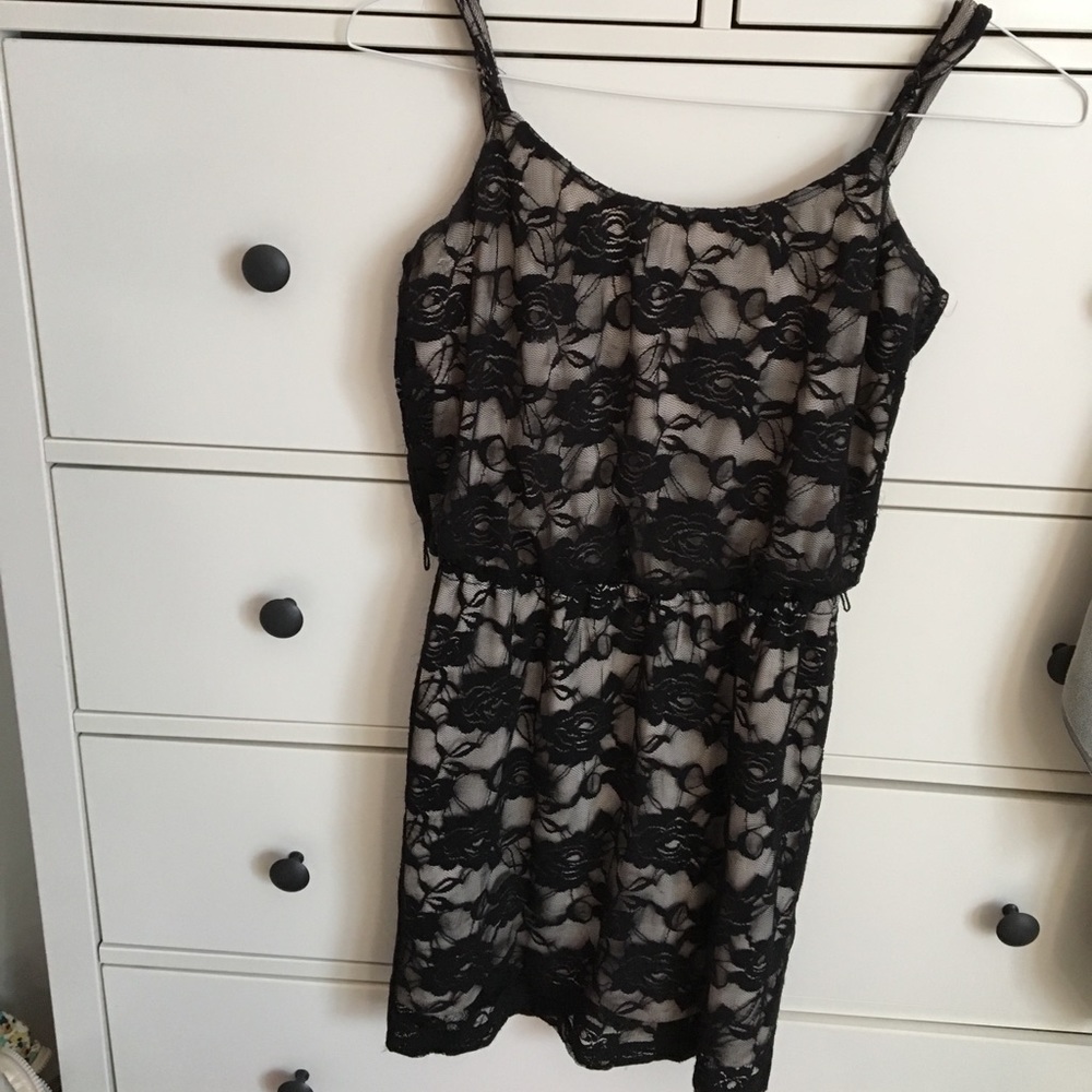 Black lace dress